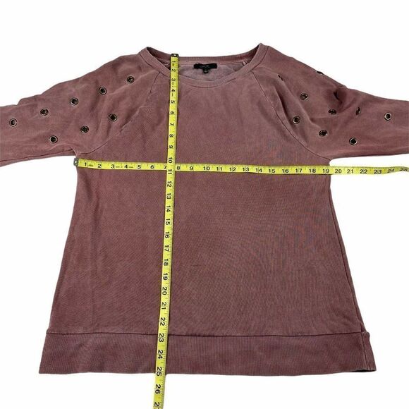 Joe’s Jean Collection Izzy Grommet Sweatshirt Pink - Picture 8 of 10
